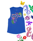 Royal Blue Flowy Tank