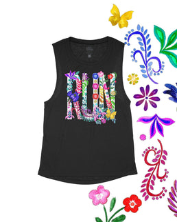 Black Flowy Tank / XS