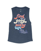 Antique Midnight Flowy Tank