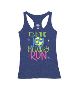 Heather Navy Racerback / M