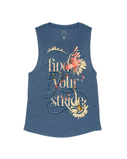 Antique Midnight Flowy Tank / XS