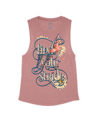VIntage Pink Flowy Tank