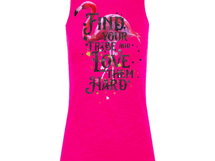 Find your tribe love them hard Flamingo