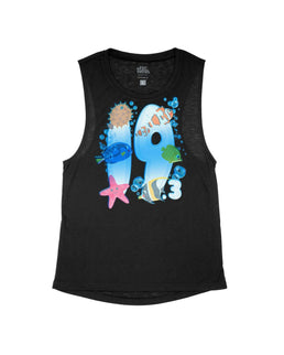 Black Flowy Tank / XS
