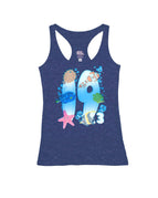 Heather Navy Racerback