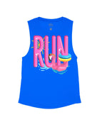 Royal Blue Flowy Tank