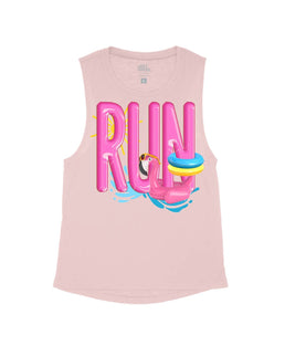 Vintage Pink Flowy Tank / XS