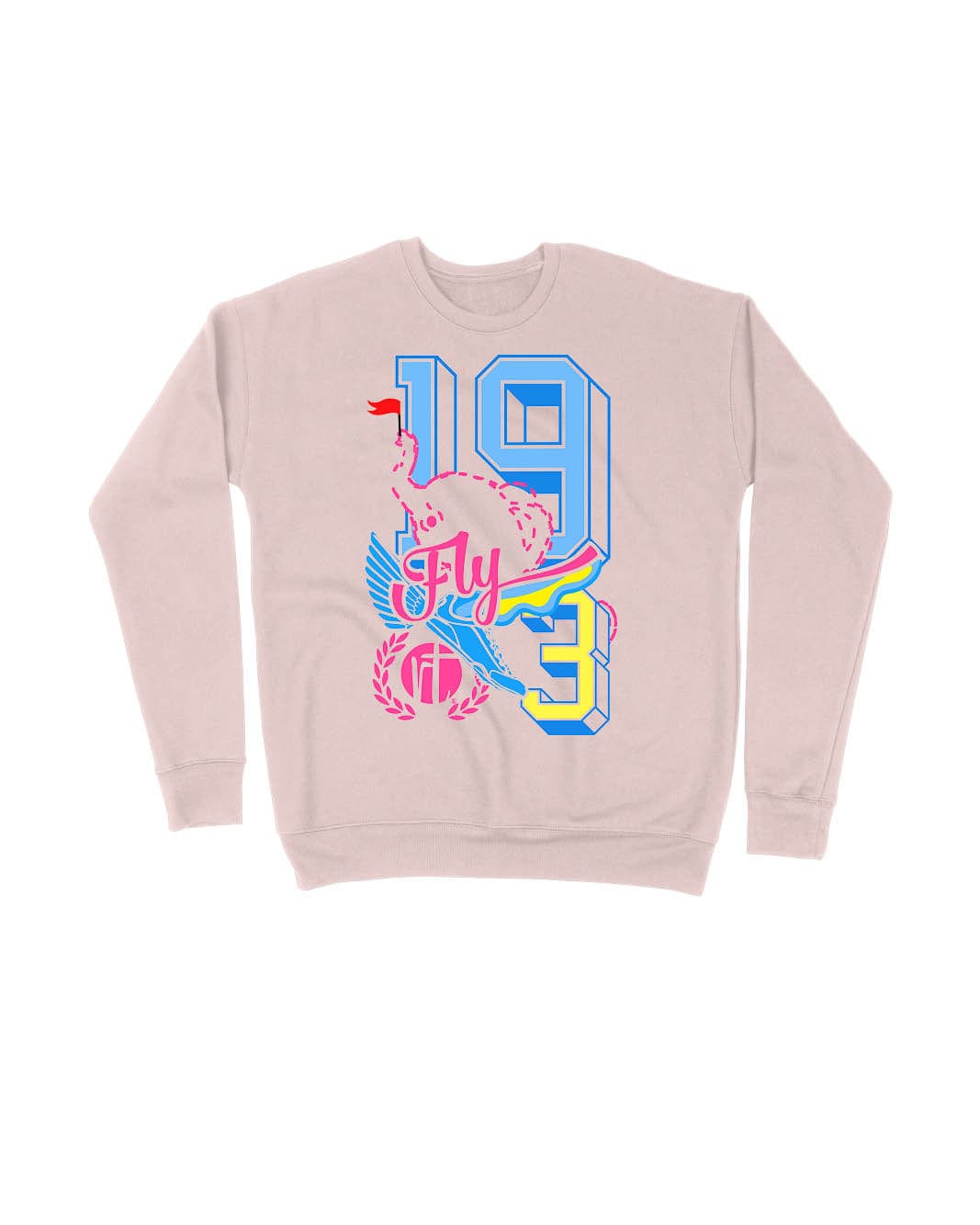 Elephants Fly 19.3 Miles Varsity Block Letters