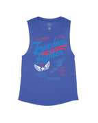 Heather Navy Flowy Tank