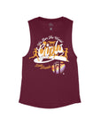 Maroon Flowy Tank