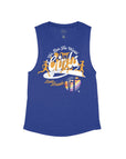 Heather Navy Flowy Tank