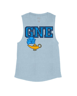 Stone Blue Flowy Tank / XS