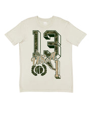 Green Camo 13.1 Varsity Block Numbers USA