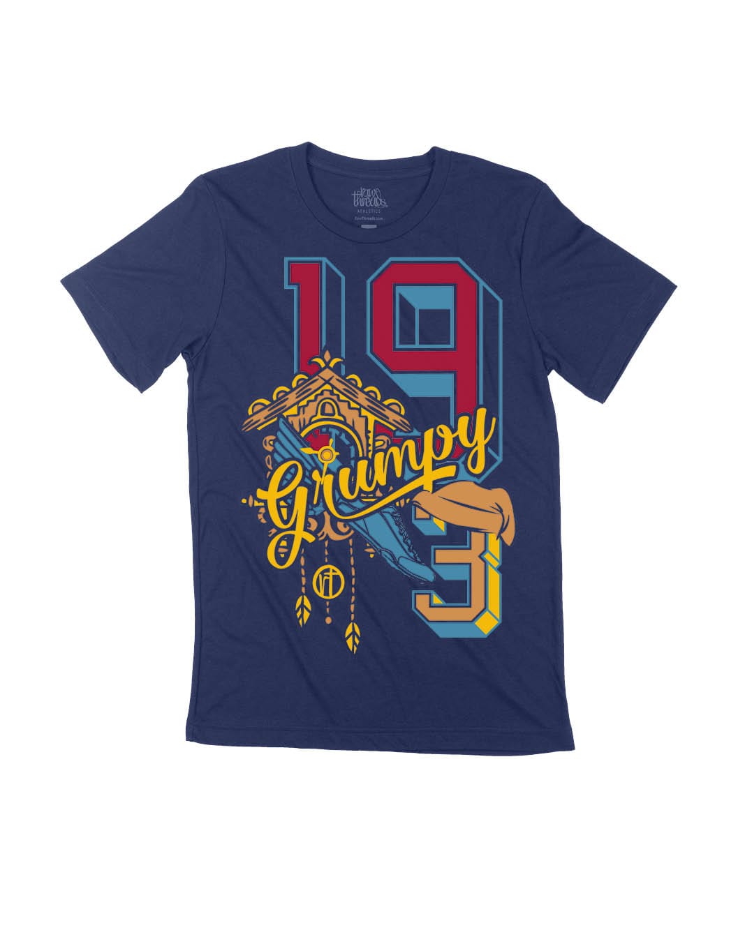 Grumpy 19.3 Miles Varsity Block Letters