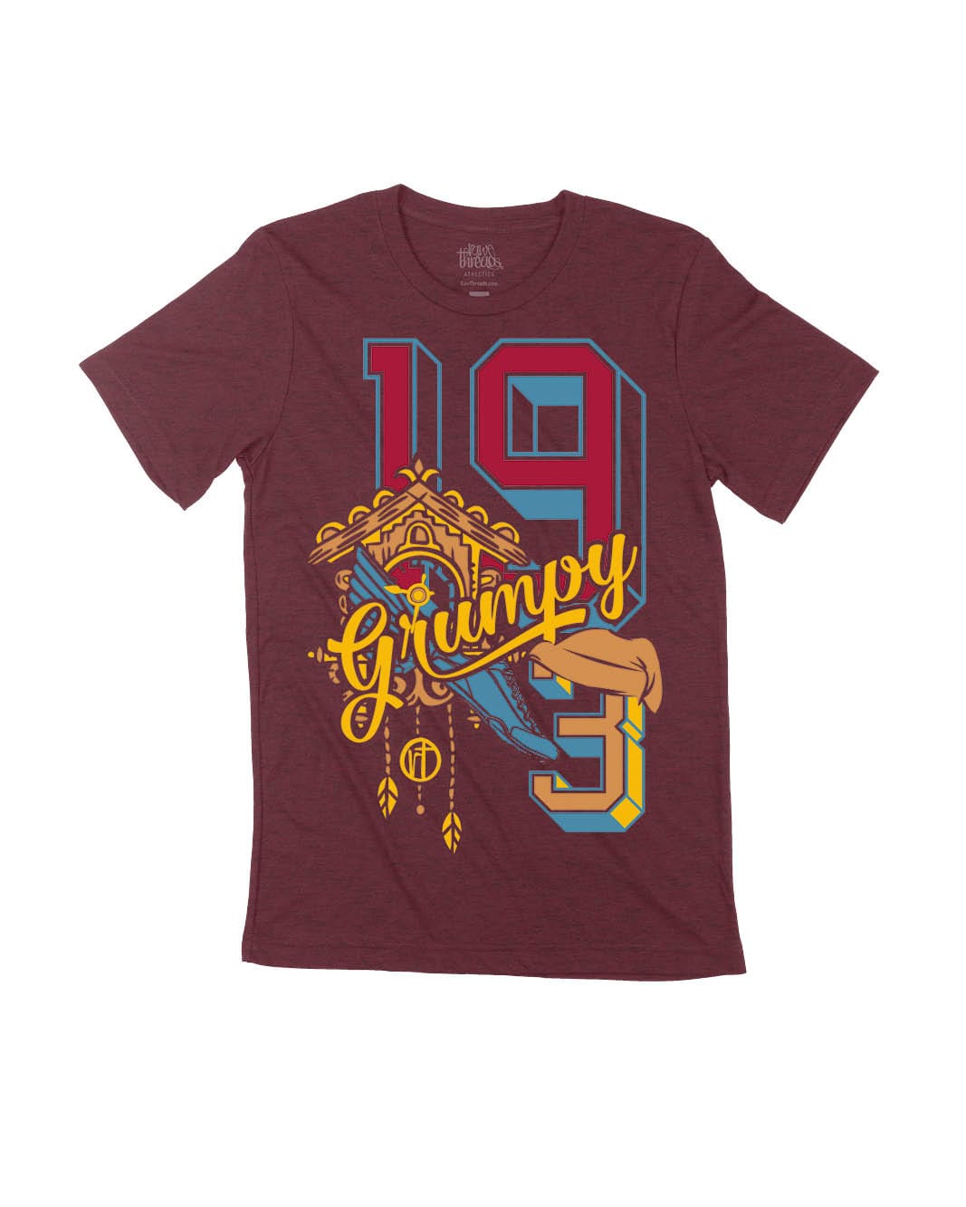 Grumpy 19.3 Miles Varsity Block Letters