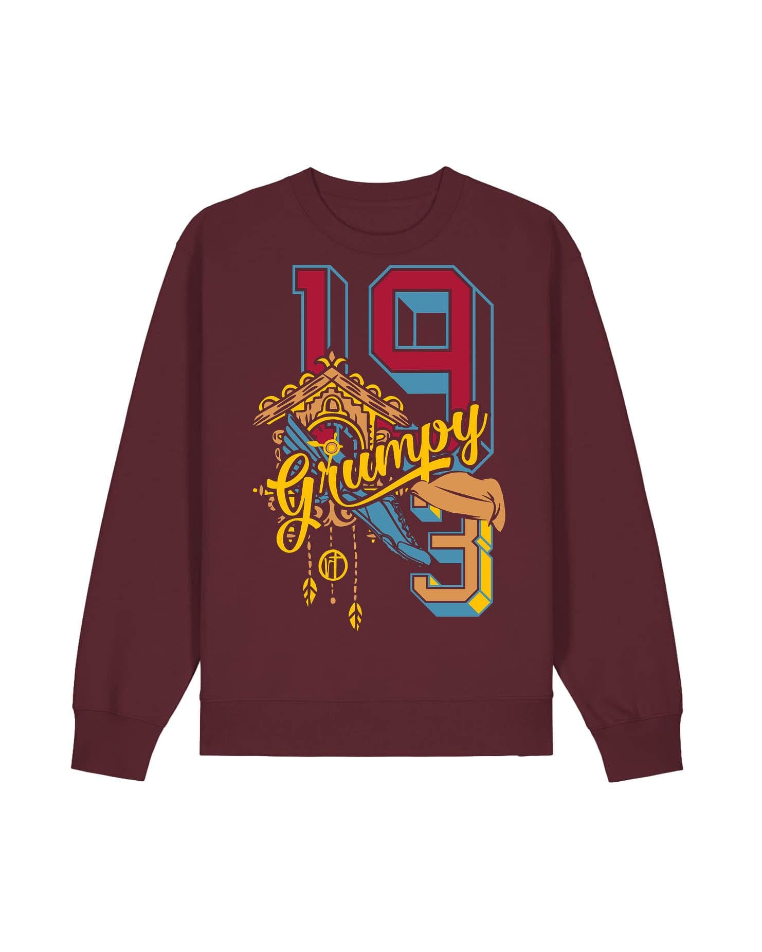 Grumpy 19.3 Miles Varsity Block Letters