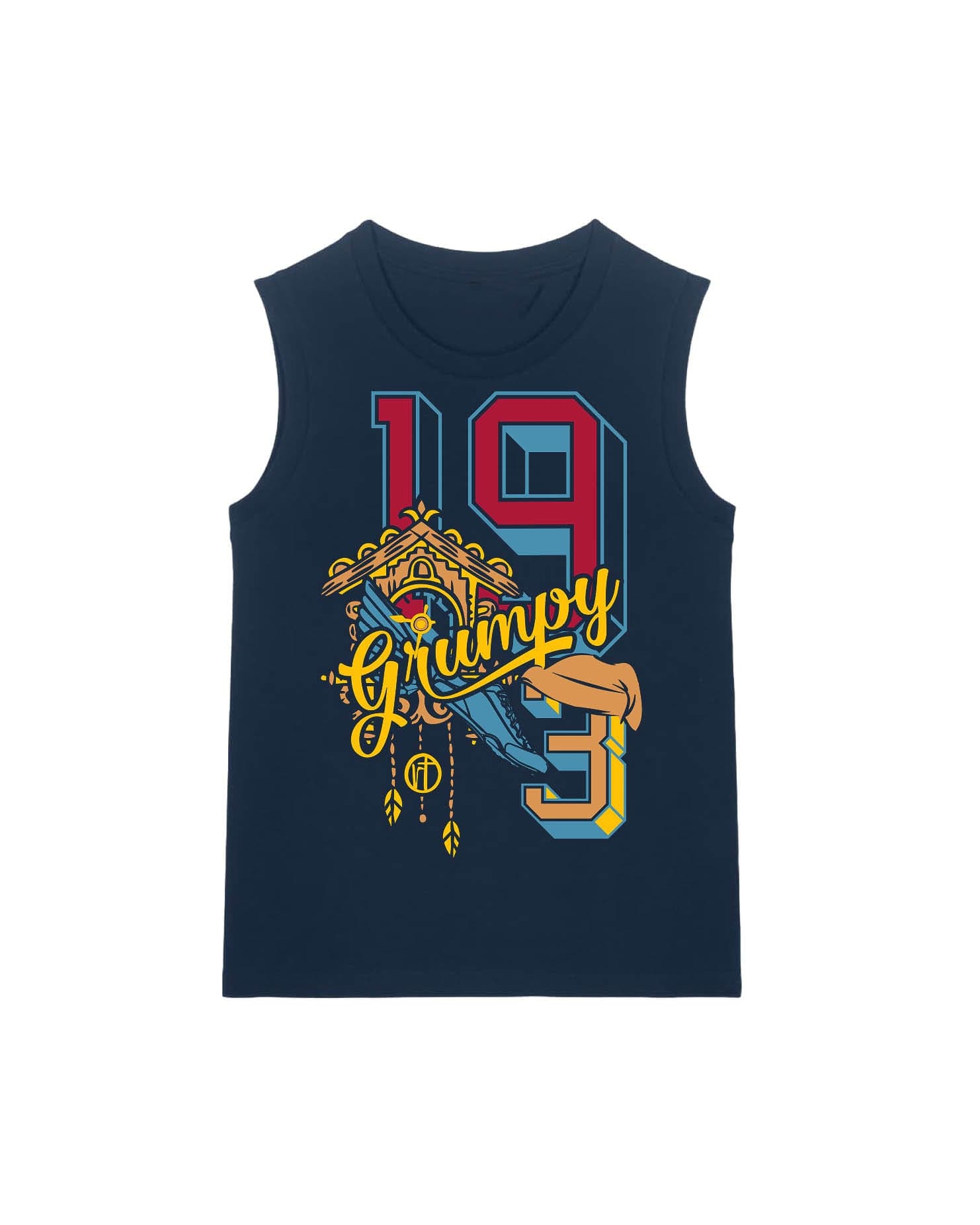 Grumpy 19.3 Miles Varsity Block Letters