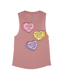 Vintage Pink Flowy Tank / XS