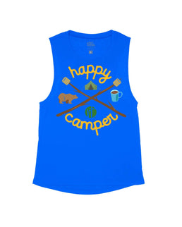 Royal Blue Flowy Tank / S
