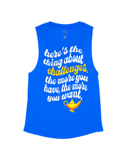 Royal Blue Flowy Tank / S