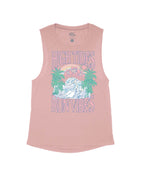 Vintage Pink Flowy Tank