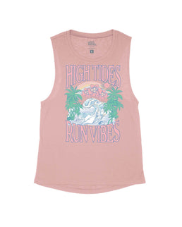 Vintage Pink Flowy Tank / XS