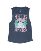 Antique Midnight Flowy Tank