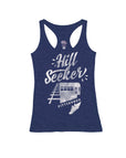 Heather Navy Racerback