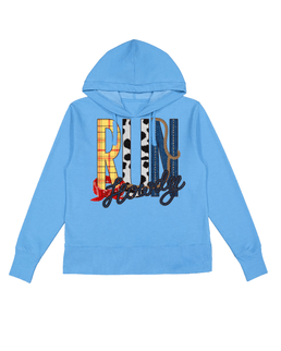 Blue Heather Hoodie / S