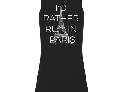 I'd Rather Run in Paris Block Letters