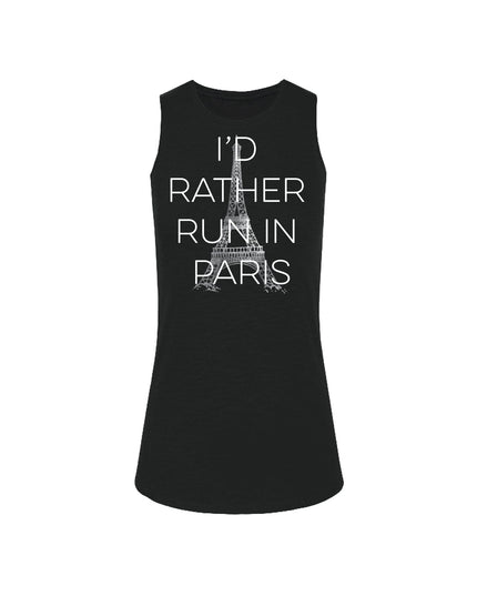 I'd Rather Run in Paris Block Letters