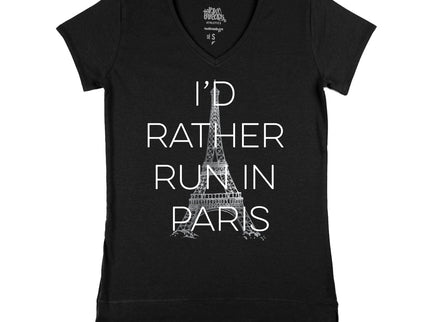 I'd Rather Run in Paris Block Letters