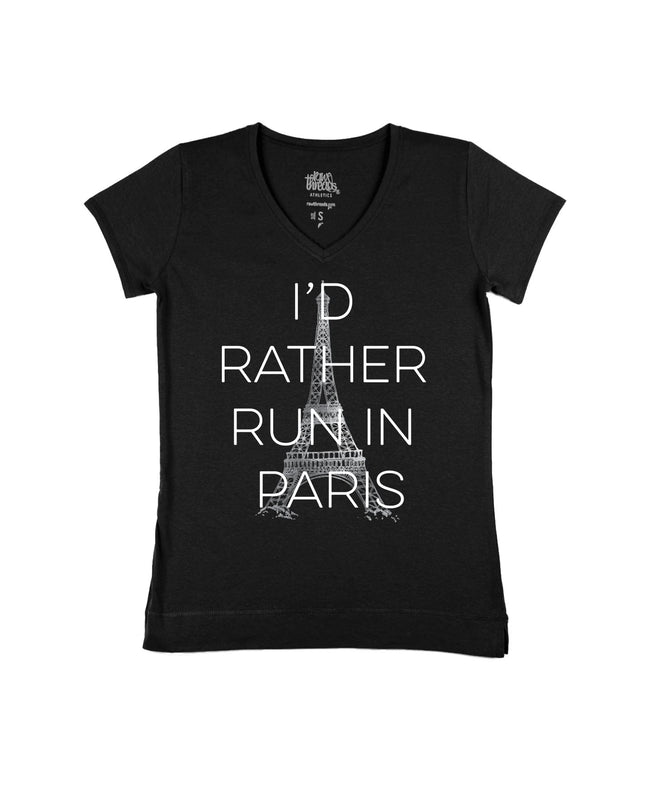 I'd Rather Run in Paris Block Letters