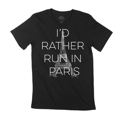 I'd Rather Run in Paris Block Letters