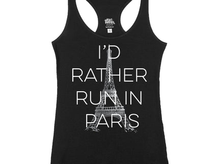 I'd Rather Run in Paris Block Letters