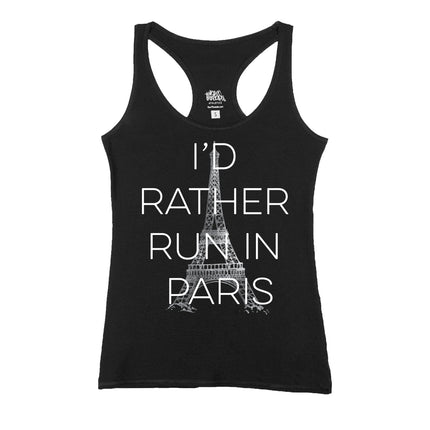 I'd Rather Run in Paris Block Letters