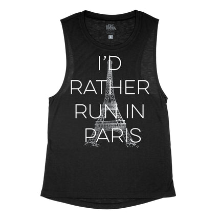 I'd Rather Run in Paris Block Letters