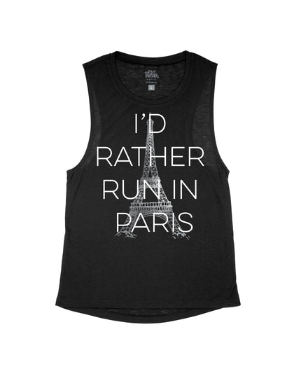 I'd Rather Run in Paris Block Letters