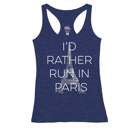 I'd Rather Run in Paris Block Letters