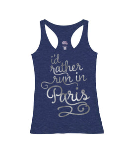 Heather Navy Racerback / M