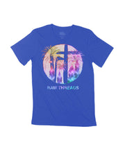 Iridescent Firework Castle Raw Threads Logo