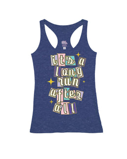Heather Navy Racerback / M