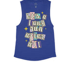 Heather Navy Flowy Tank