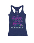 Heather Navy Racerback