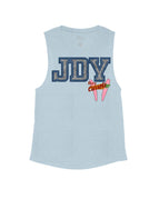 Stone Blue Flowy Tank