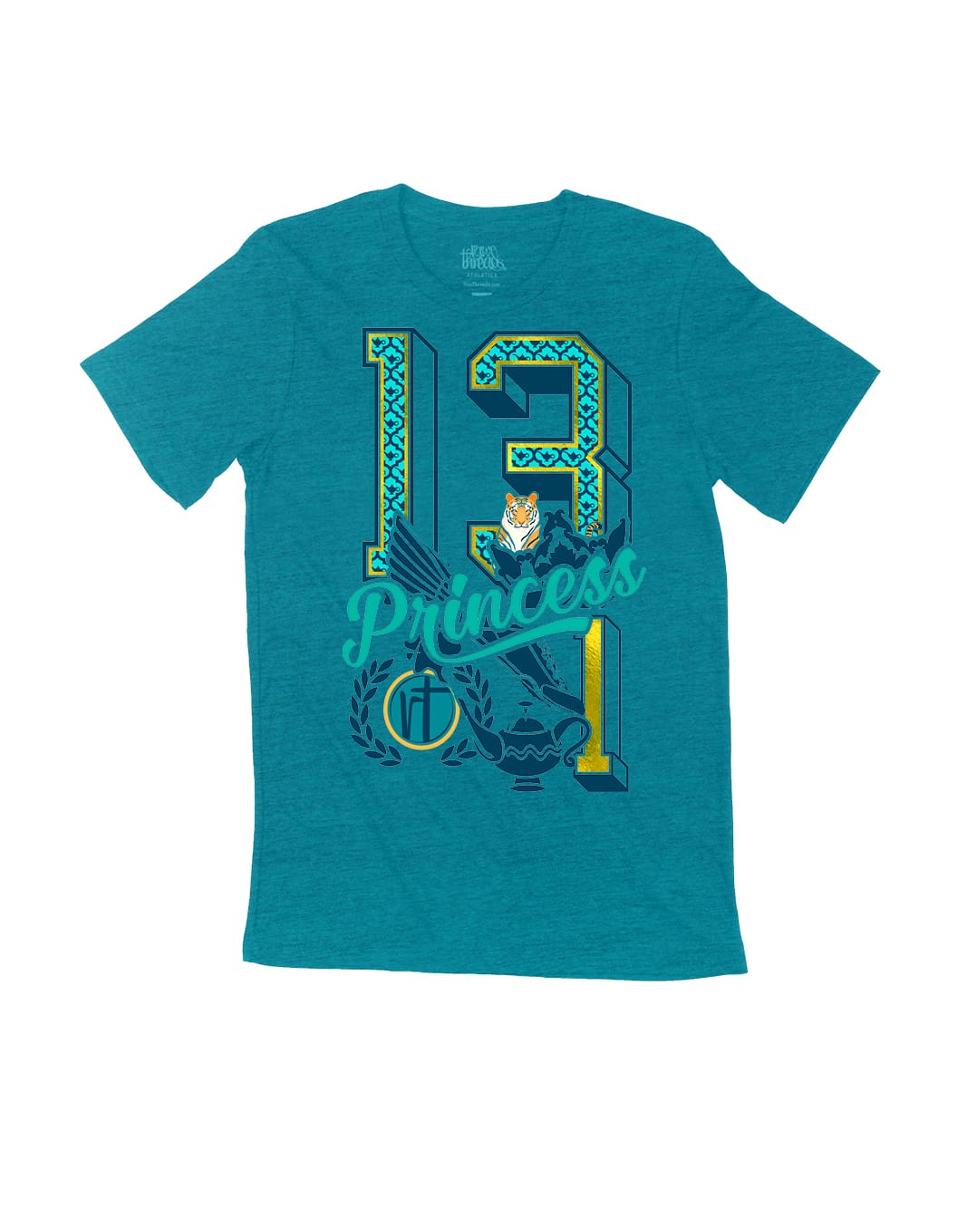 Jeweled Princess Varsity Block Numbers