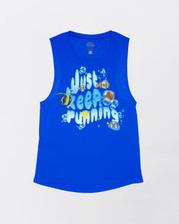 Royal Blue Flowy Tank / S