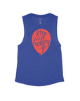 Heather Navy Flowy Tank