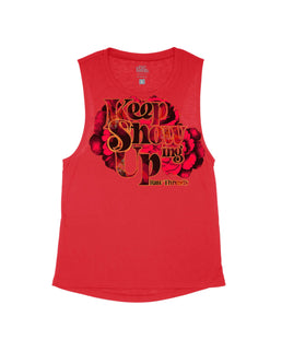 Red Flowy Tank / S