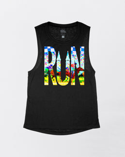 Black Flowy Tank / XS